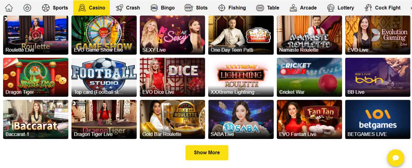 Betvisa Live Casino