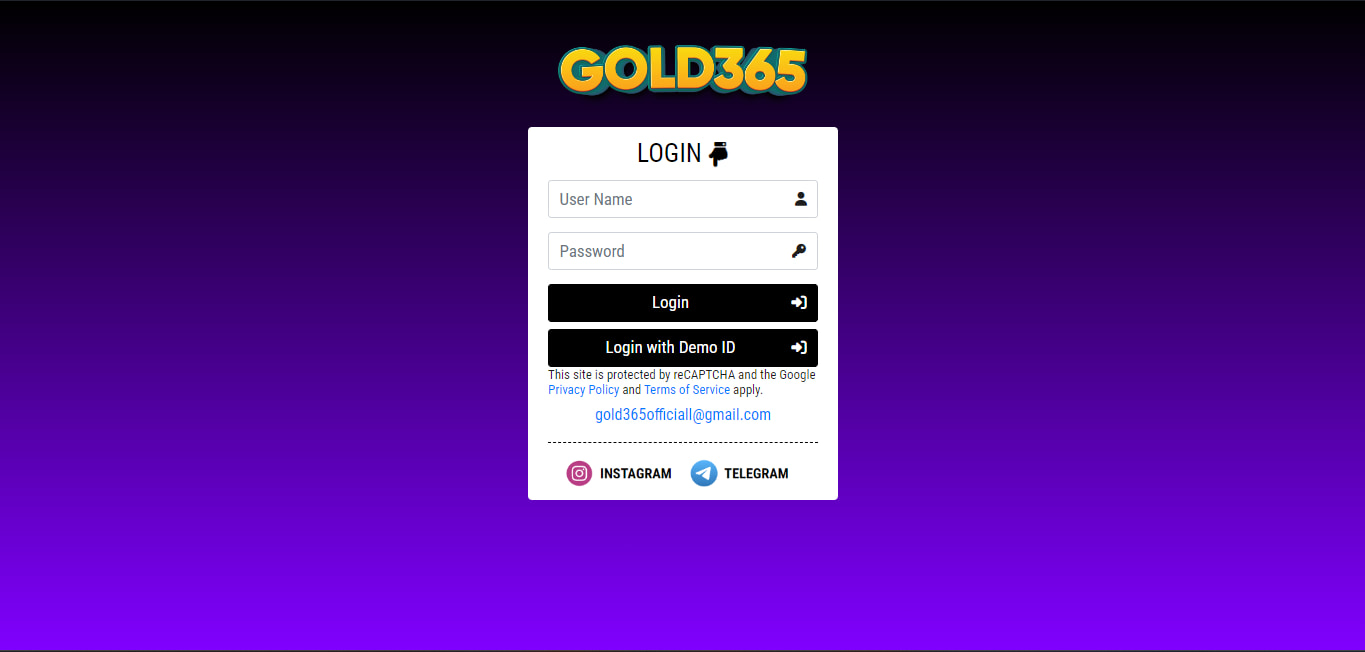 Gold365 login