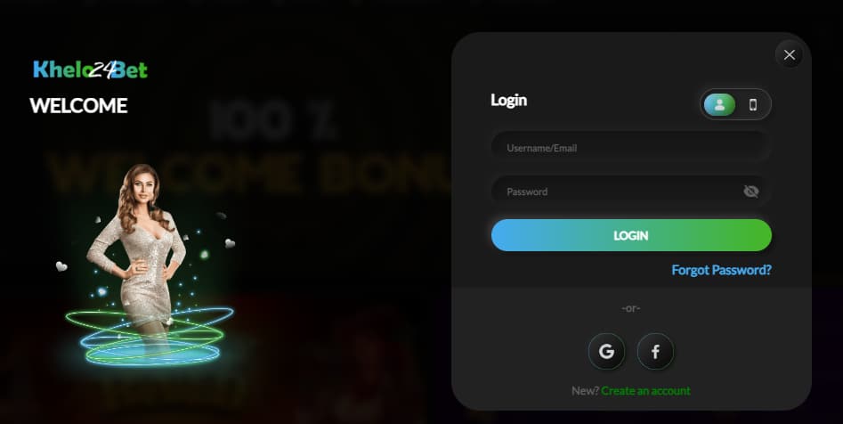 Khelo24bet Login Process