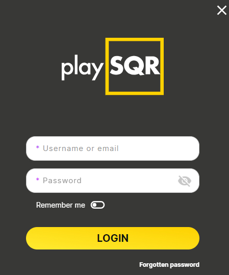 PlaySQR Registration Steps