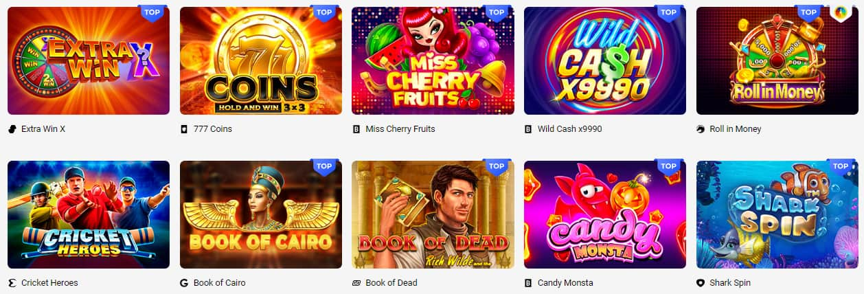 Games at Slottica Casino