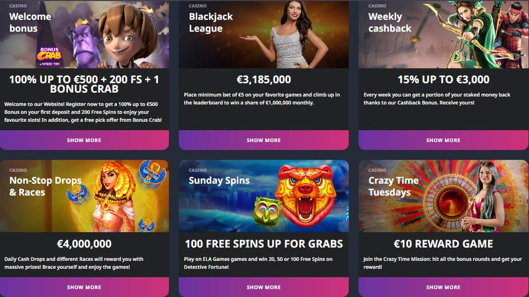 Buran Casinov Bonus and Promotion