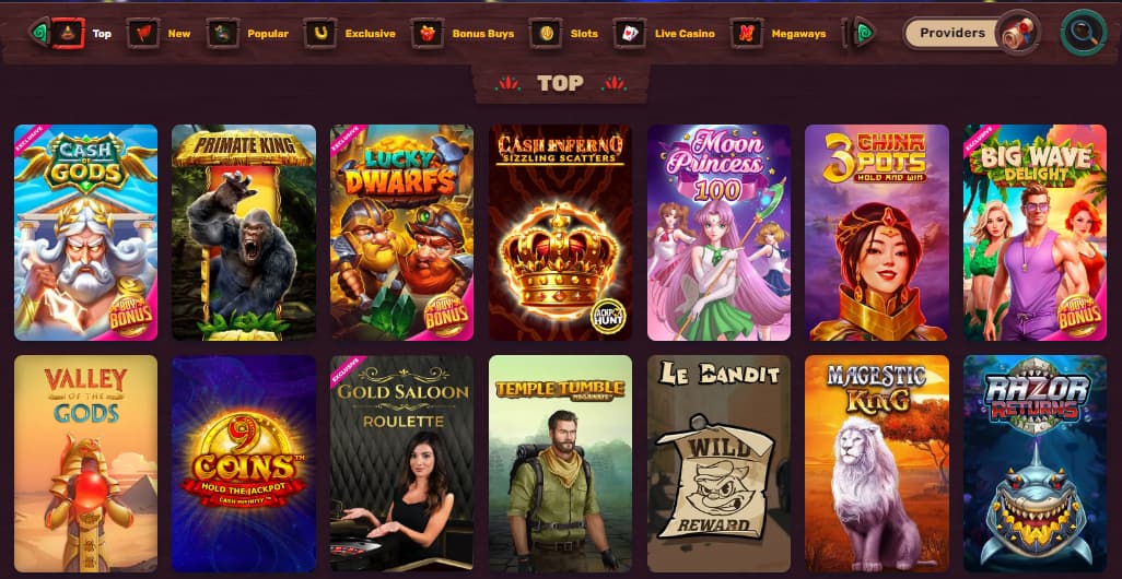 5 Gringos Casino Games and Offerings